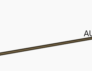 Antique Brass Otus Towel Rail Single 600mm