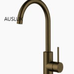 Antique Brass Otus Slimline Sink Mixer Gooseneck