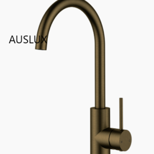 Antique Brass Otus Slimline Sink Mixer Gooseneck